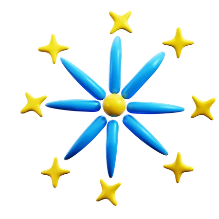 Feuerwerk  3D Icon