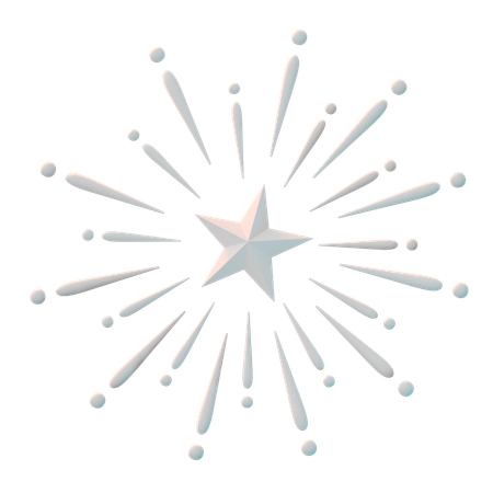 Feuerwerk  3D Icon