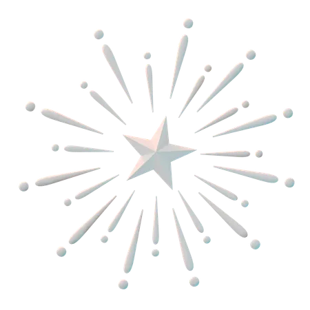 Feuerwerk  3D Icon