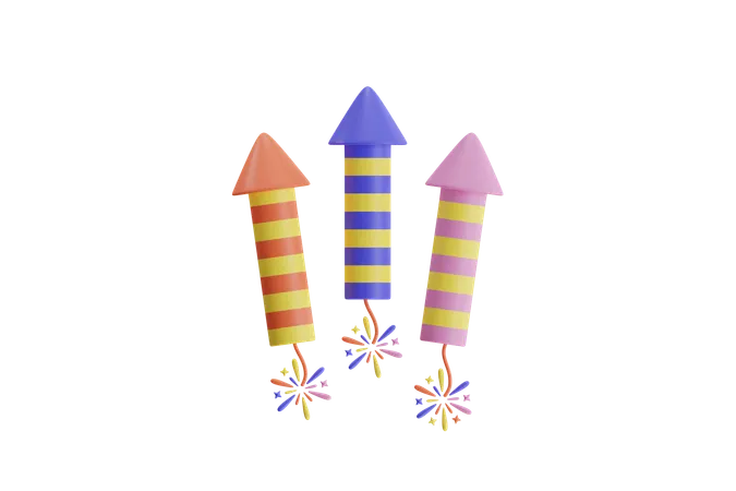 Feuerwerk  3D Icon