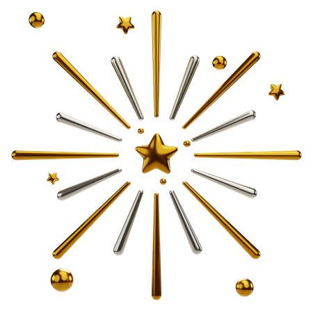 Feuerwerk  3D Icon