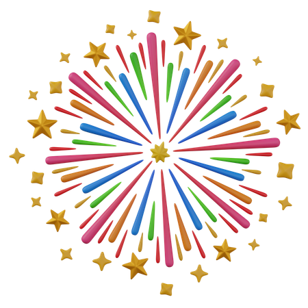 Feuerwerk  3D Icon