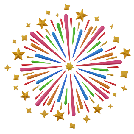 Feuerwerk  3D Icon