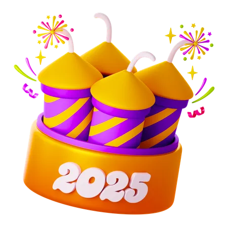 Feuerwerk  3D Icon