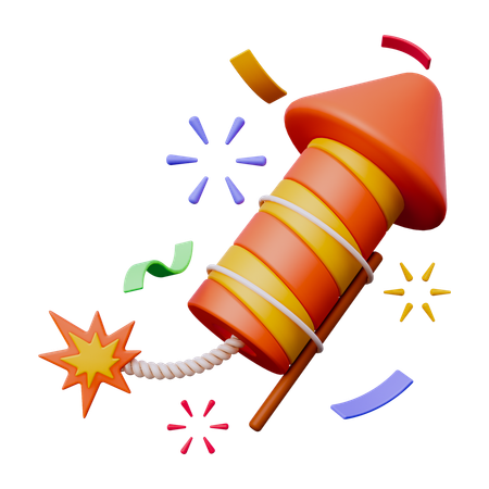 Feuerwerk  3D Icon