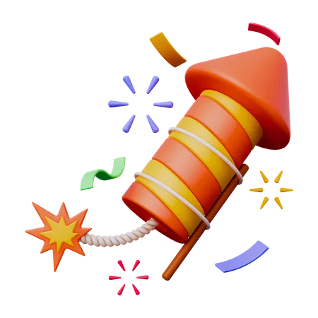 Feuerwerk  3D Icon