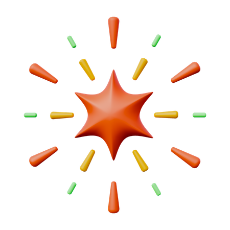 Feuerwerk  3D Icon