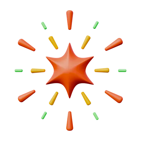 Feuerwerk  3D Icon