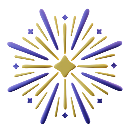 Feuerwerk  3D Icon