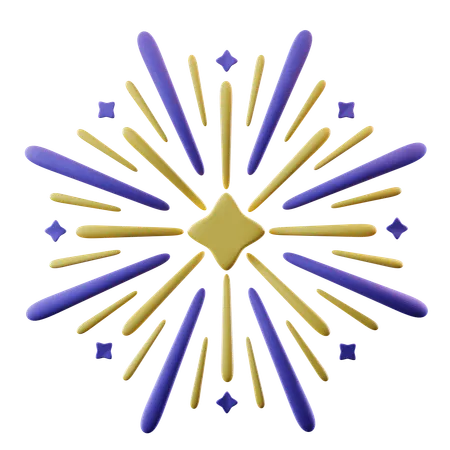 Feuerwerk  3D Icon