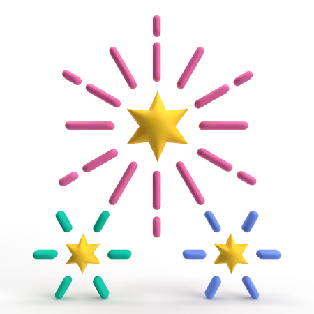 Feuerwerk  3D Icon