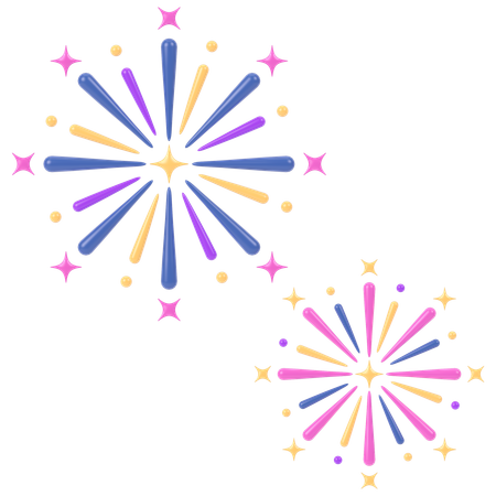 Feuerwerk  3D Icon