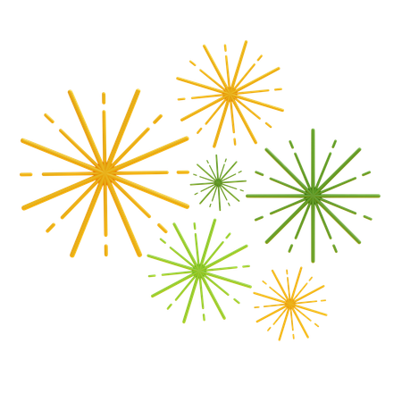 Feuerwerk  3D Icon