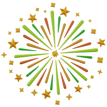 Feuerwerk  3D Icon