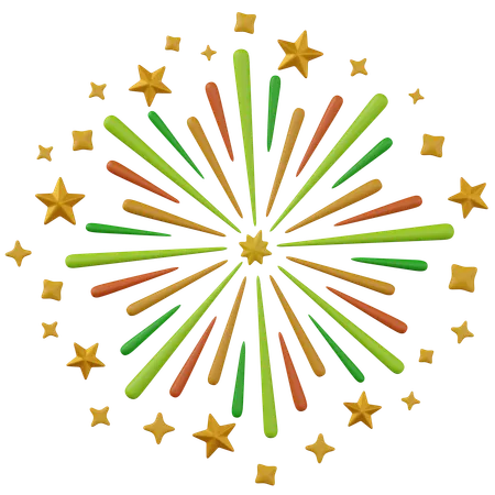 Feuerwerk  3D Icon