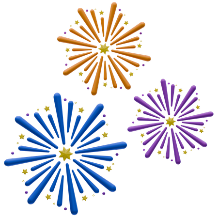 Feuerwerk 2  3D Icon