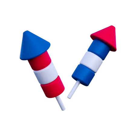 Feuerwerk  3D Illustration