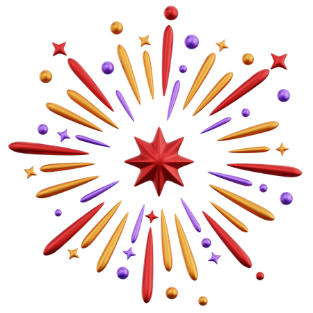 Feuerwerk  3D Icon