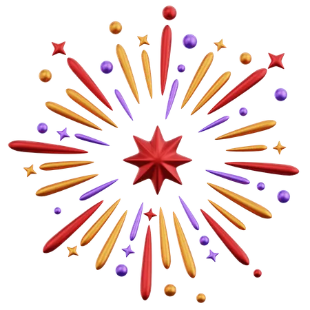 Feuerwerk  3D Icon