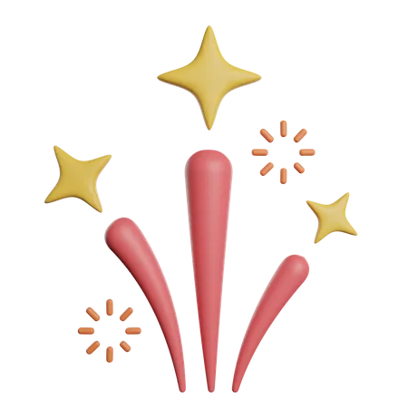 Feuerwerk  3D Icon