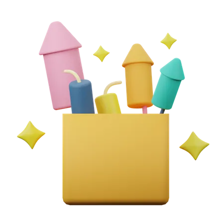 Feuerwerk  3D Icon