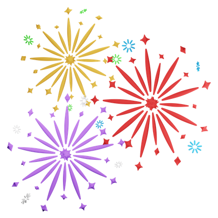 Feuerwerk  3D Icon