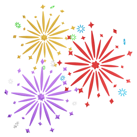 Feuerwerk  3D Icon