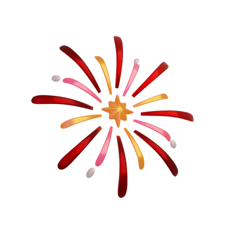 Feuerwerk  3D Icon