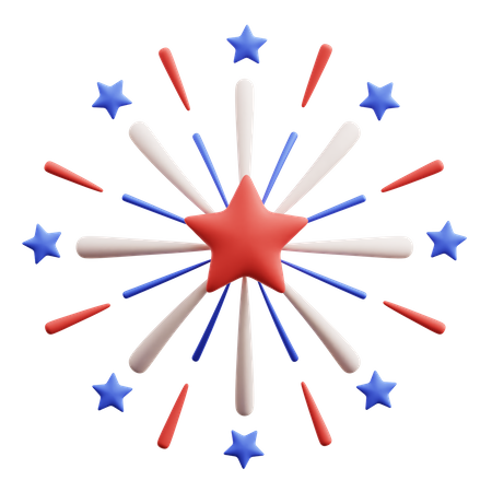 Feuerwerk  3D Icon