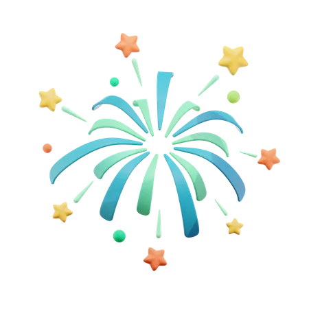 Feuerwerk Form  3D Icon