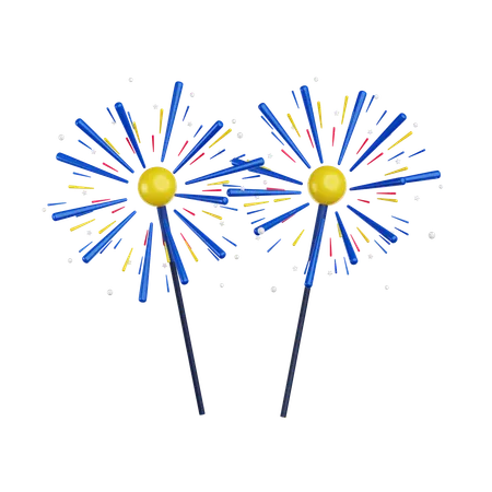 Feuerwerk-Party  3D Icon