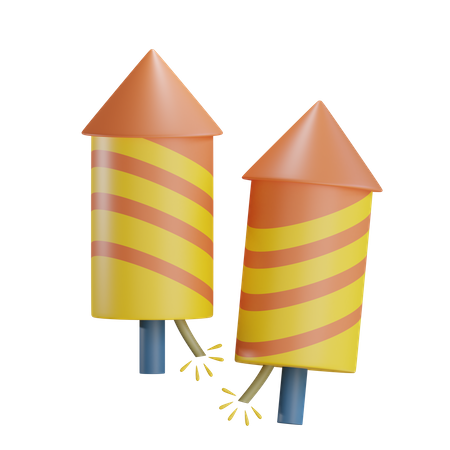 Feuerwerksrakete  3D Icon