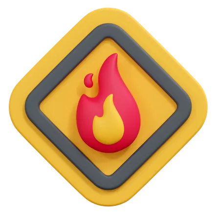 Feuerzeichen  3D Icon