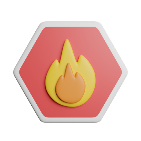 Feuerzeichen  3D Icon