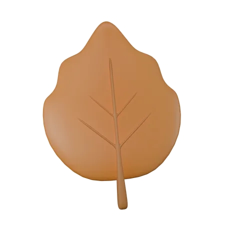 Feuille  3D Icon