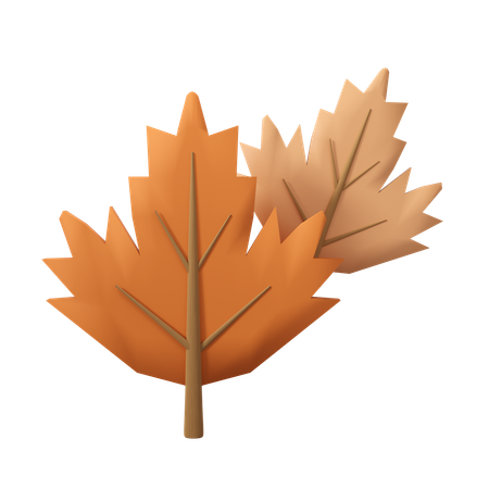 Même une feuille  3D Icon