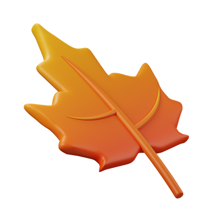 Feuille d'automne  3D Icon