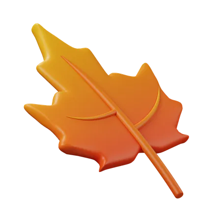 Feuille d'automne  3D Icon