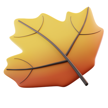 Feuille d'automne  3D Icon