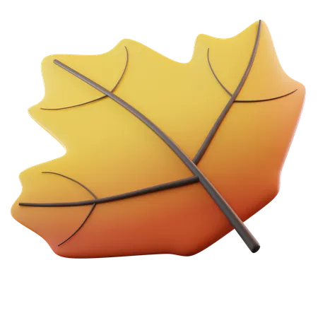 Feuille d'automne  3D Icon