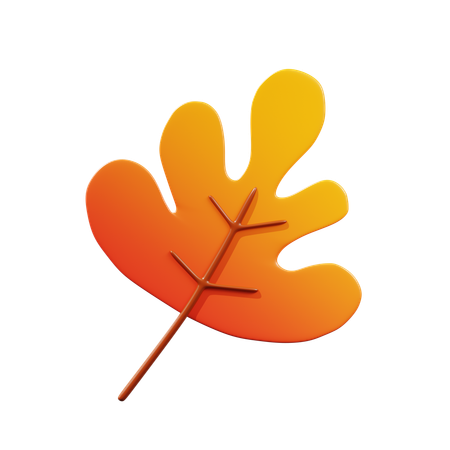 Feuille d'automne  3D Icon