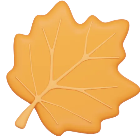 Feuille d'automne  3D Icon