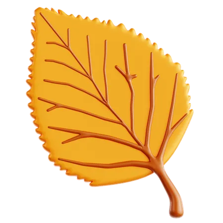 Feuille de bouleau  3D Icon