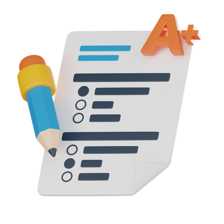 Feuille de notes  3D Icon