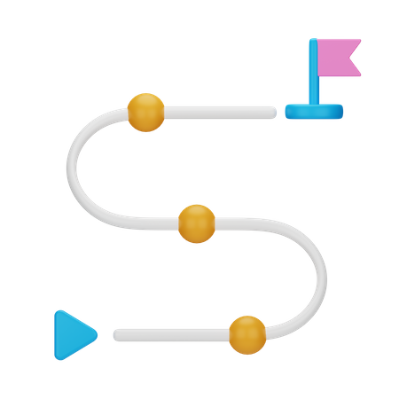 Feuille de route  3D Icon