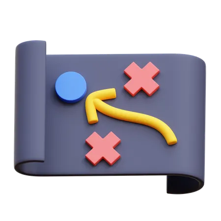 Feuille de route  3D Icon