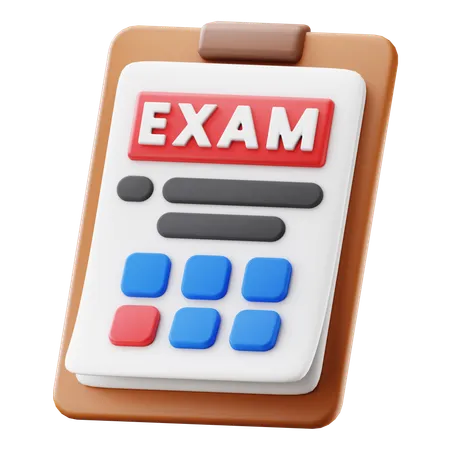 Feuille d'examen  3D Icon