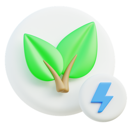 Feuille écologique  3D Icon