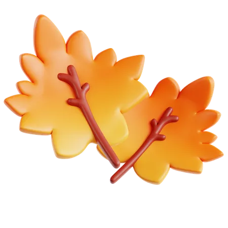 Feuilles d'automne  3D Icon