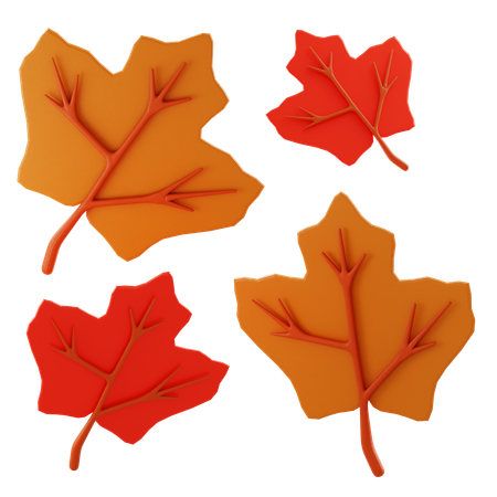 Feuilles d'automne  3D Icon